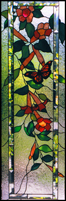 Flowers and Grapes stained Glass