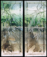 Landscape & Trees Stained Glass